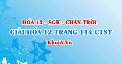 Giải Hóa 12 trang 114 Chân trời Sáng tạo